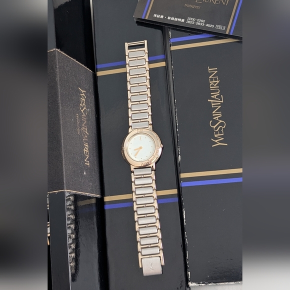 Yves Saint Laurent Gold and Silver Watch‎ Set (His And Her) - Picture 9 of 12